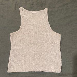 COTTON ON GREY RIBBED TANK TOP